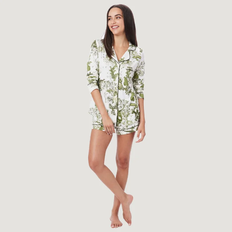Bonus Offer Woodside Pima Knit Long-Sleeved Short Set