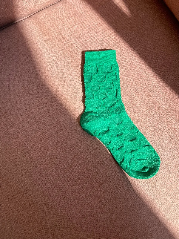Take Advantage Daily Embossed Socks Green