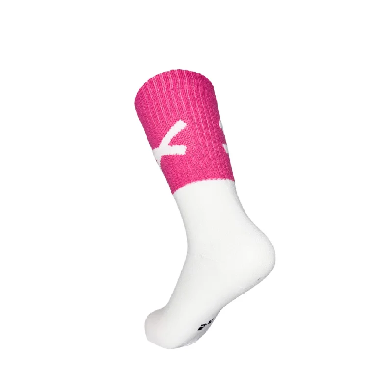Your Weekend, Your Savings Action X Gaelic Games Sock (Pink & White)