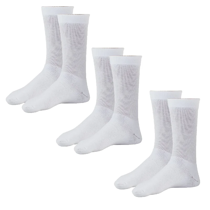 Weekend Bargains to Enjoy AW Style 130 Coolmax Crew Socks- 20-30 mmHg (3 Pack)