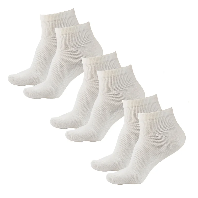 Stock Clearance AW Style 141A Coolmax Ankle Socks - 8-15 mmHg (3 Pack)