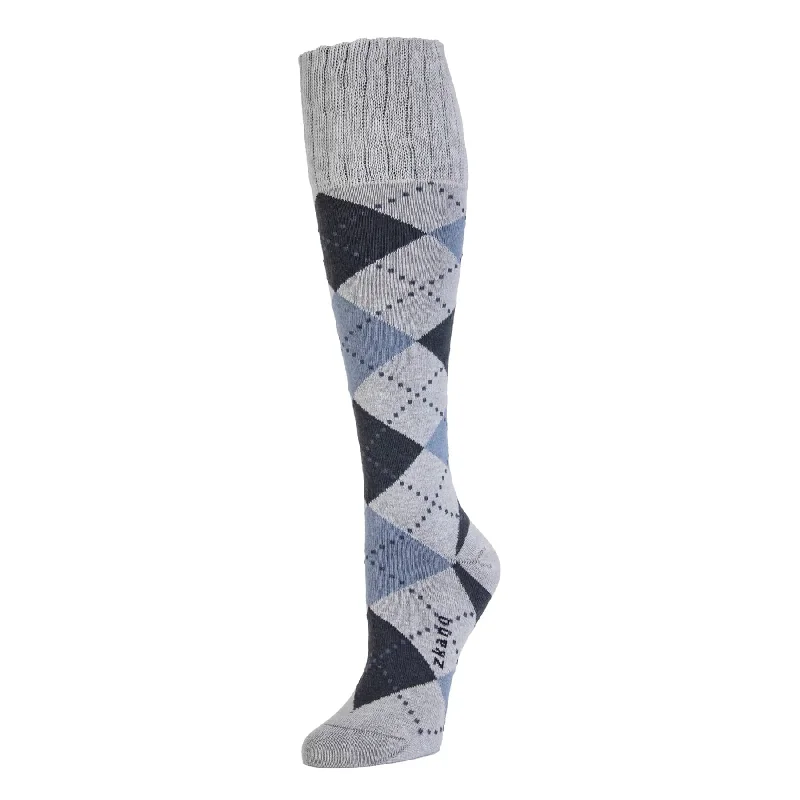 Weekend Discounts Worth Grabbing Argyle - Organic Cotton Knee Socks - Heather