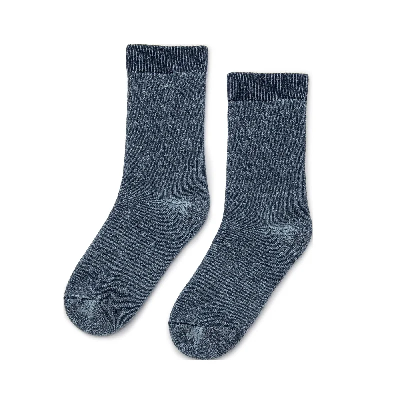 Now or Never Aspen - Cushioned Organic Cotton Crew Socks - Lead