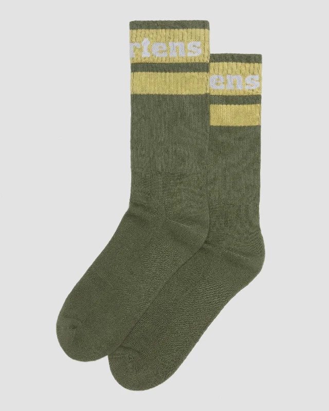 Weekend Deals That Impress Dr. Martens Logo Cotton Blend Athletic Socks