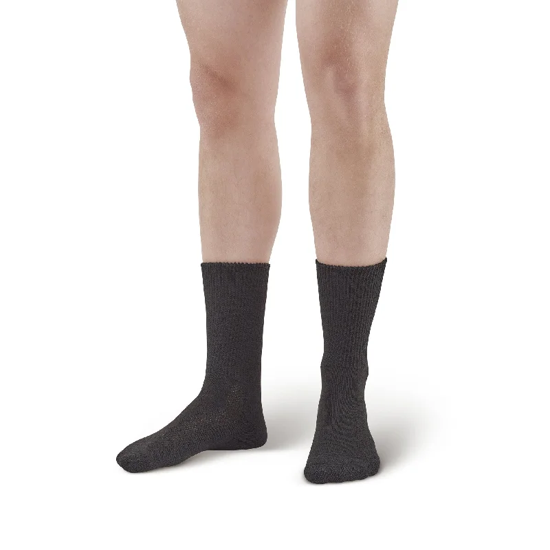 Mega Discount AW Style 737 Polyester Diabetic Crew Socks - Two Pack