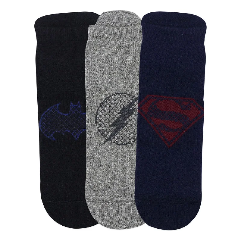 Weekend Deals That Spark Balenzia X Justice League Men's Combed Cotton Lowcut Socks-Pack of 3 Pairs/1U (Black,Navy,Grey)(Free Size)Superman, Batman, Flash Weekend Deals That Spark Balenzia X Justice League Men's Combed Cotton Lowcut Socks-Pack of 3 Pairs/1U (Black,Navy,Grey)(Free Size)Superman, Batman, Flash