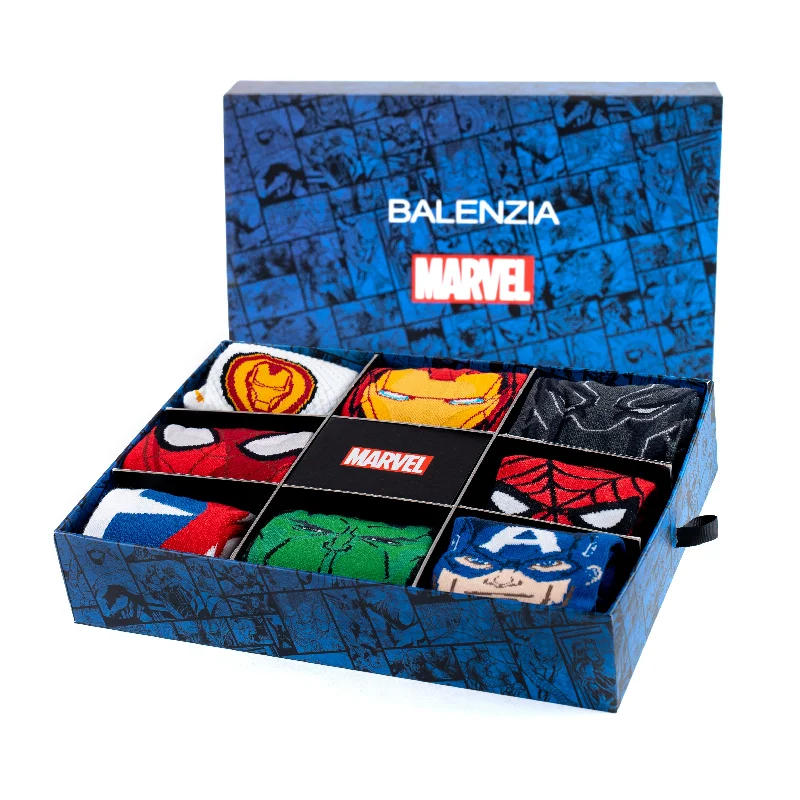 Weekend Specials to Love Balenzia X Marvel Avengers Gift Pack for Men (Pack of 8 Pairs/1U)(Free Size)Multicolored Weekend Specials to Love Balenzia X Marvel Avengers Gift Pack for Men (Pack of 8 Pairs/1U)(Free Size)Multicolored
