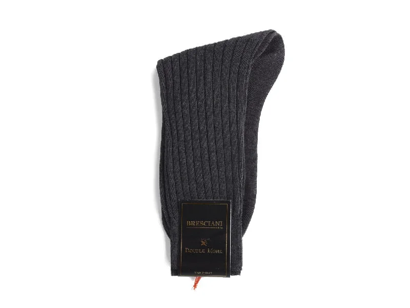 Weekend Specials to Indulge In Calf Length Cotton Socks 3-Ply Grey