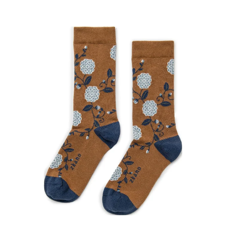 Weekend Deals That Please Camellia - Organic Cotton Crew Socks - Sienna