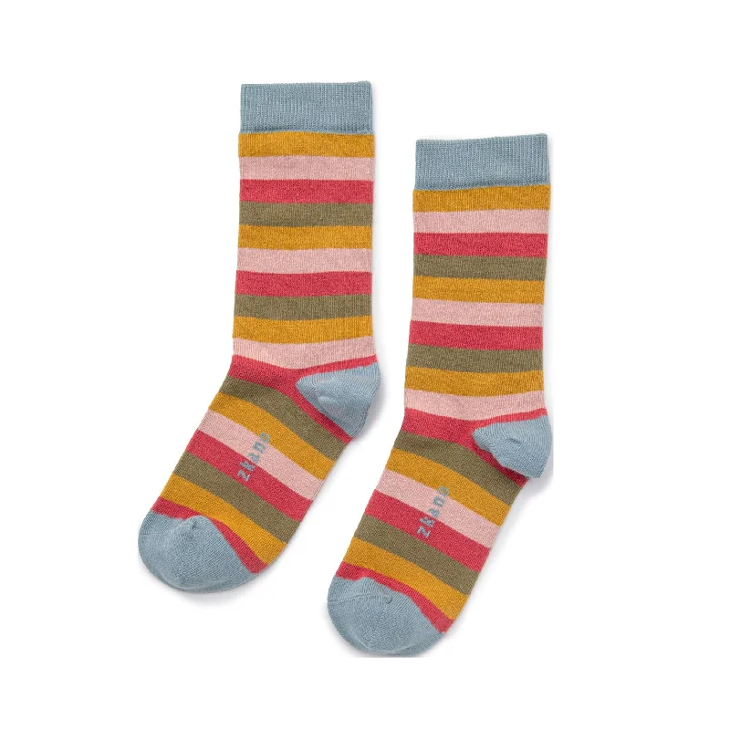 Special Discount Charlotte - Organic Cotton Crew Socks - Lead