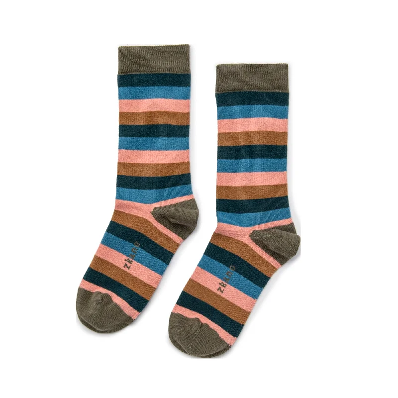 Shop and Save Charlotte - Organic Cotton Crew Socks - Olivine