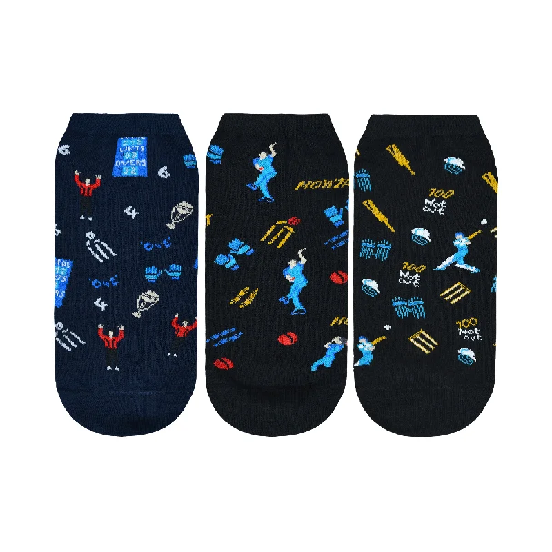 Weekend Discounts to Delight BALENZIA Men's Cricket Lowcut Socks- Black, Navy (Pack of 3) Weekend Discounts to Delight BALENZIA Men's Cricket Lowcut Socks- Black, Navy (Pack of 3)