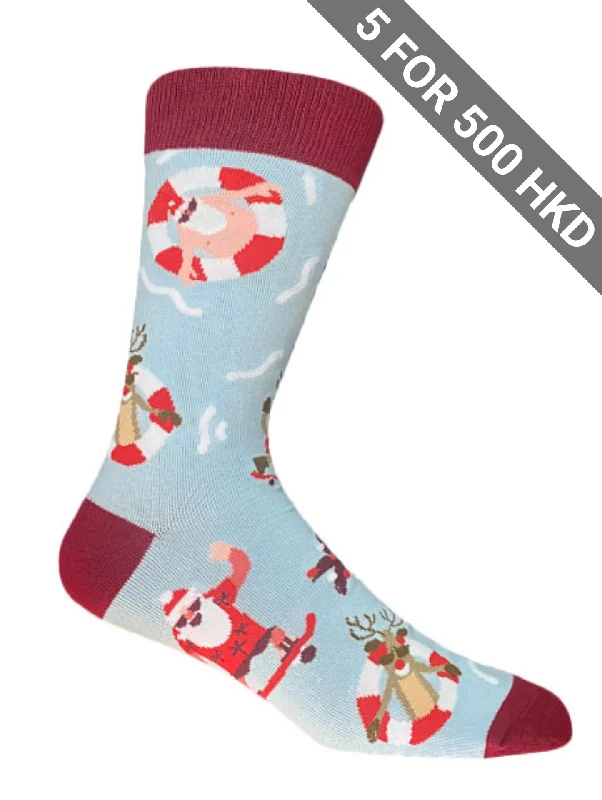 Discount Mania Socks | Christmas | Skate Santa | Cotton