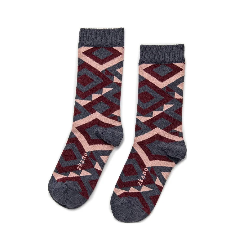 Limited Supply Dakota - Organic Cotton Crew Socks - Indigo