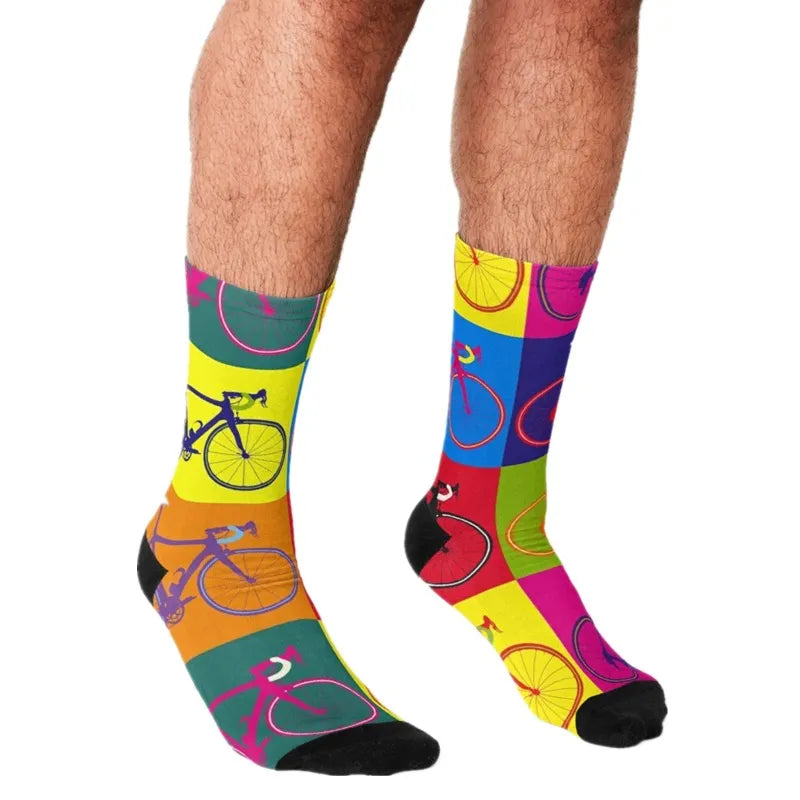 Weekend Savings Spree Men's Bike Themed Socks