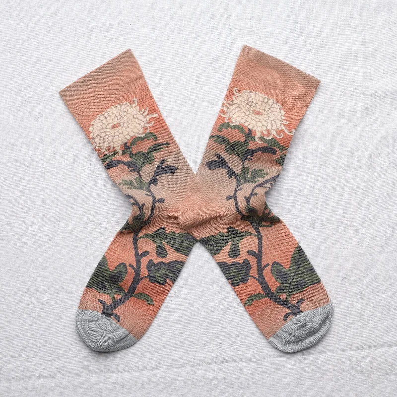Weekend Steals Await La Rosée Chrysanthemum Socks Multico