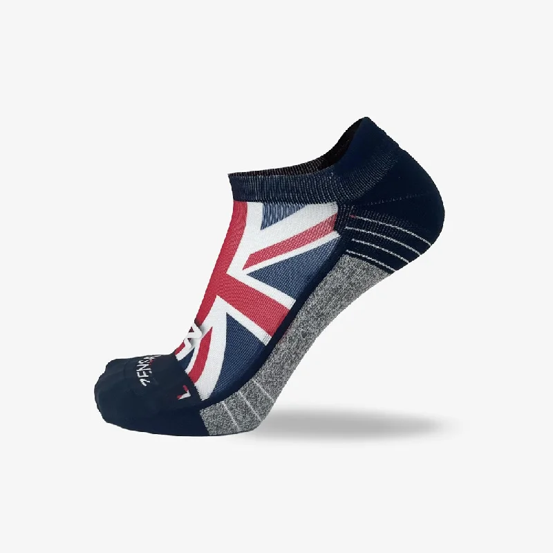 Weekend Discounts to Savor London Union Jack Running Socks (No Show)
