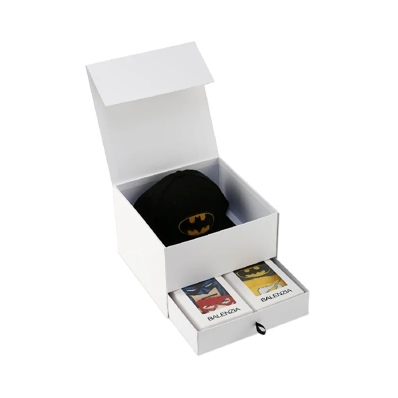 Weekend Deals That Excite Men's Justice League | Batman Theme Gift Box | Socks and Cap | Officially Licensed