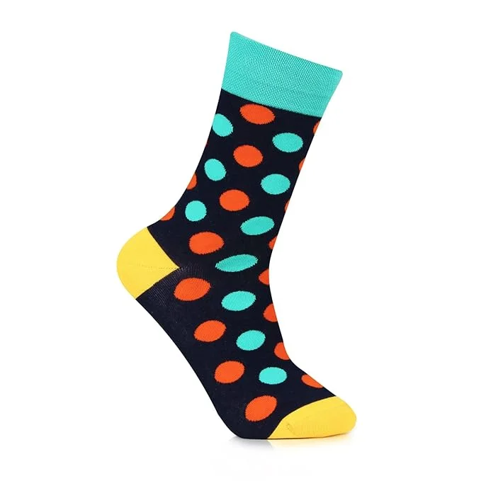 Weekend Specials to Grab Men's Multicolor Polka Dots Designer Socks