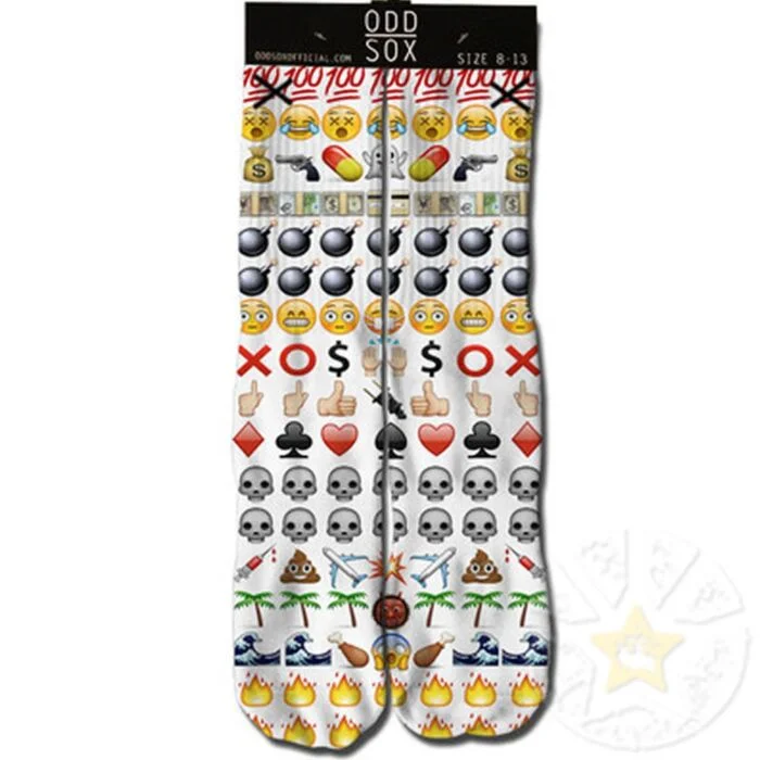 Weekend Offers That Impress Men's Odd Sox Emojis Crew Socks