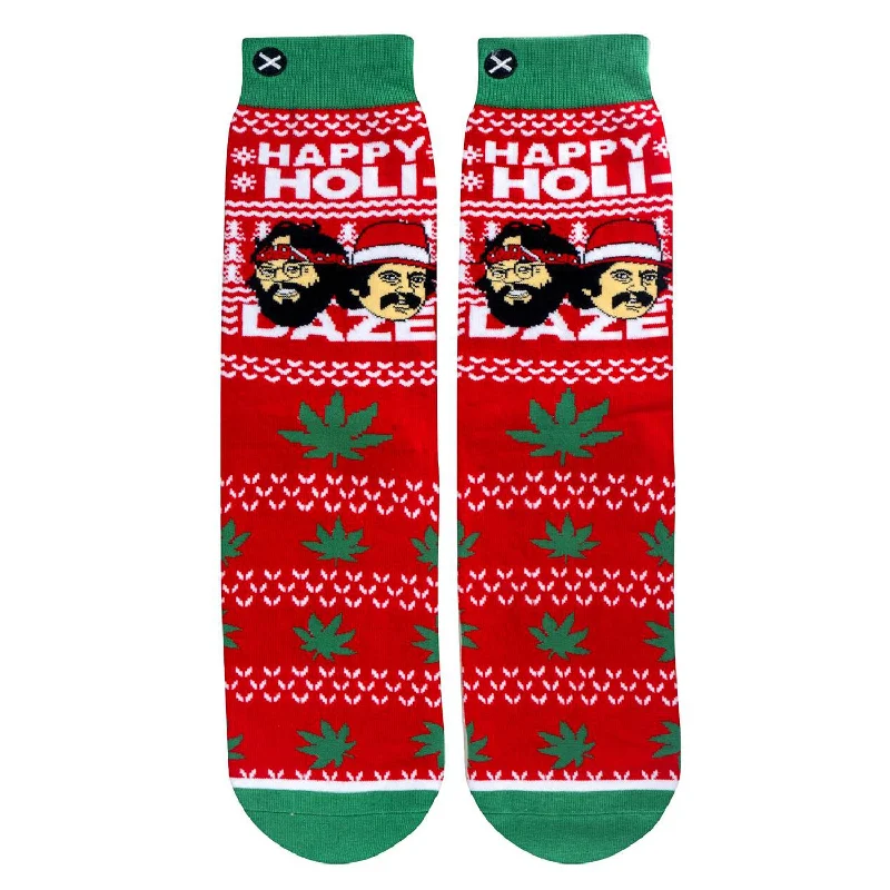 Weekend Deals to Make You Happy Odd Sox Men's Crew Socks - Cheech & Chong Sweater