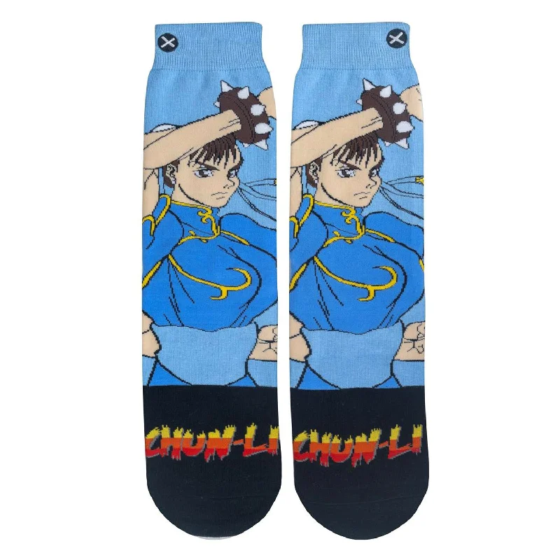 Unmissable Offer Odd Sox Men's Crew Socks - Chun Li (Street Fighter II)