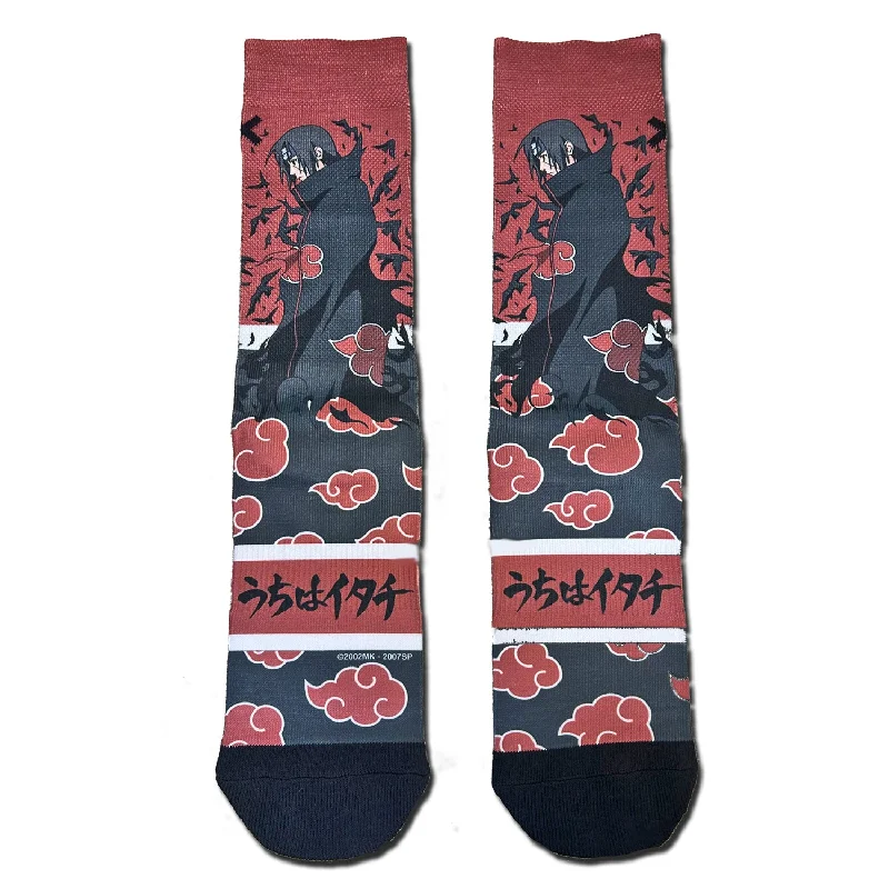 Big Savings Odd Sox Men's Crew Socks - Itachi Kanji (Naruto Shippuden)