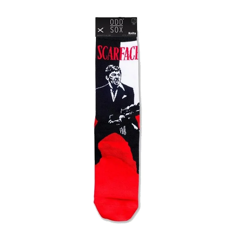 Early Bird Odd Sox Men's Crew Socks - Last Stand (Scarface)
