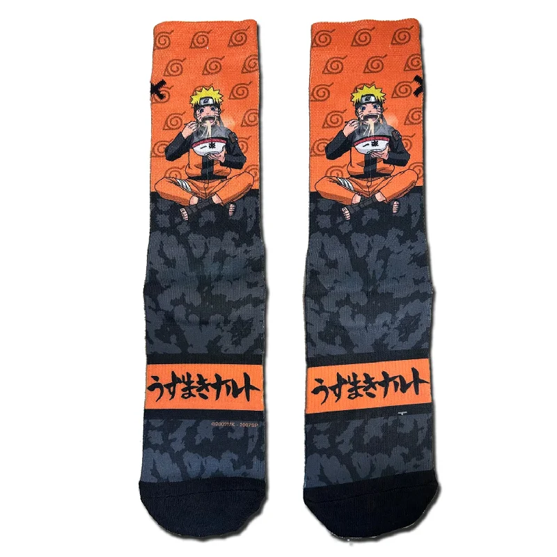 Bonus Offer Odd Sox Men's Crew Socks - Naruto Kanji (Naruto Shippuden)