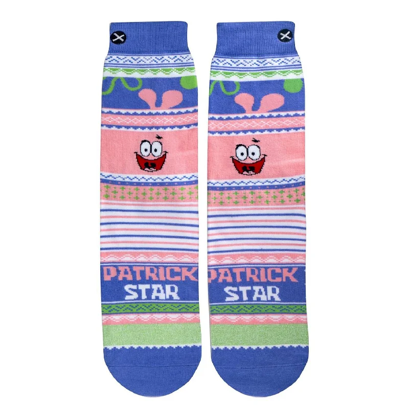Weekend Deals That Dazzle Odd Sox Men's Crew Socks - Patrick Sweater (Spongebob Squarepants)