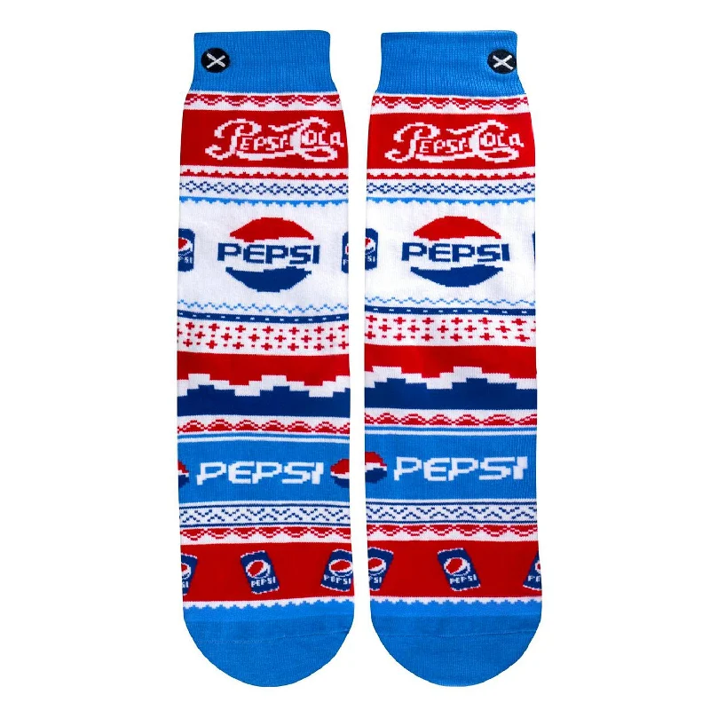Weekend Discounts to Relish Odd Sox Men's Crew Socks - Pepsi Sweater