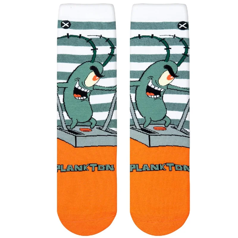 Weekend Offers That Thrill Odd Sox Men's Crew Socks - Plankton (Spongebob)
