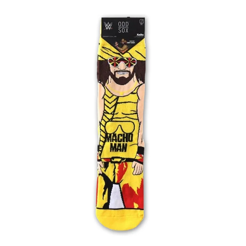 Can't Resist Odd Sox Men's Crew Socks - Randy Savage (WWE)