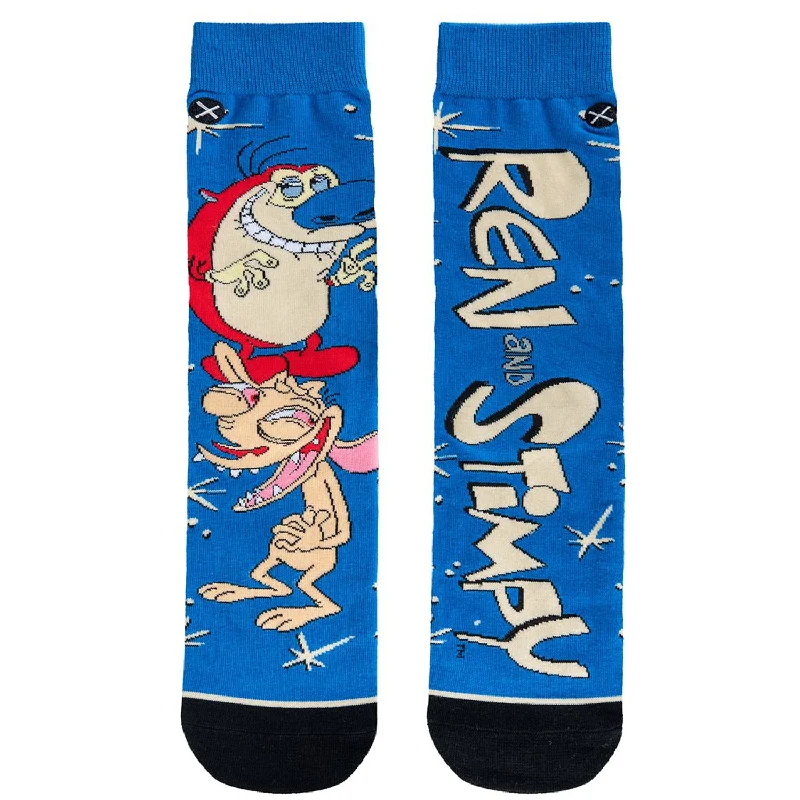 Price Drop Odd Sox Men's Crew Socks - Ren & Stimpy Hilarious
