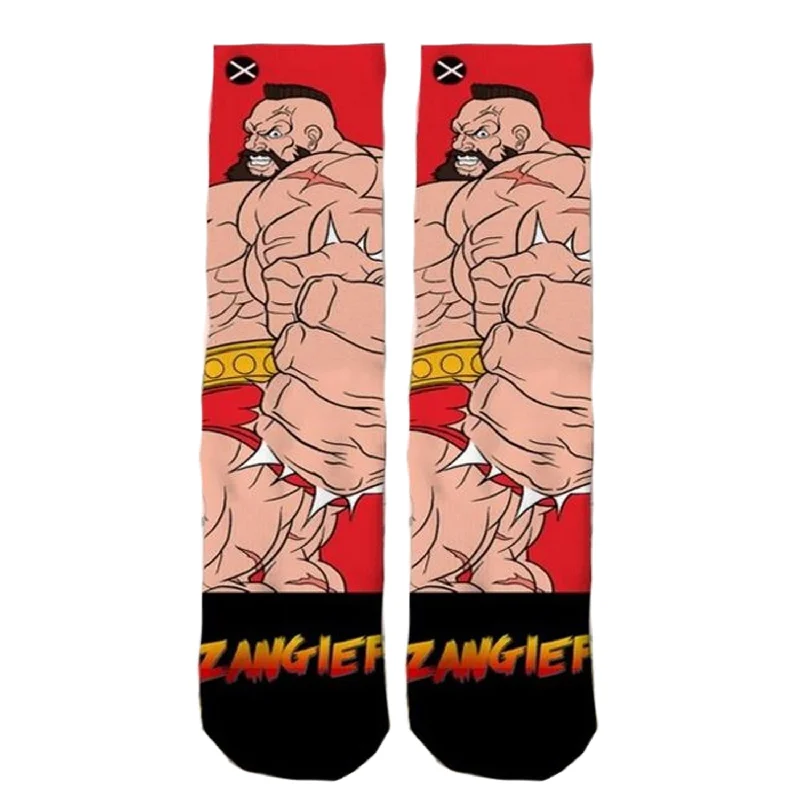 Flash Deal Odd Sox Men's Crew Socks - Zangief (Street Fighter II)