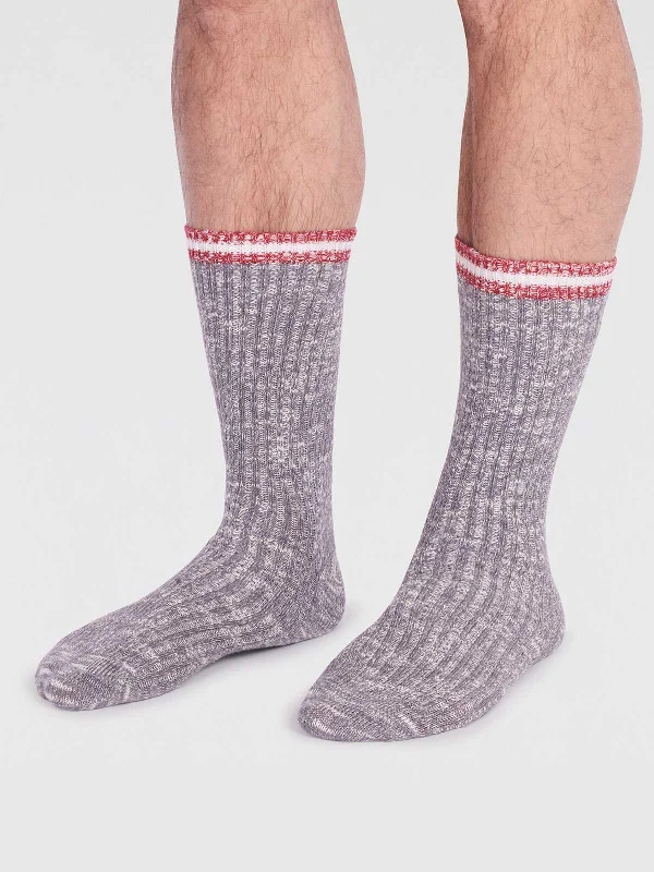 Weekend Deals That Sparkle Phillip Organic Cotton Fleck Socks - Grey