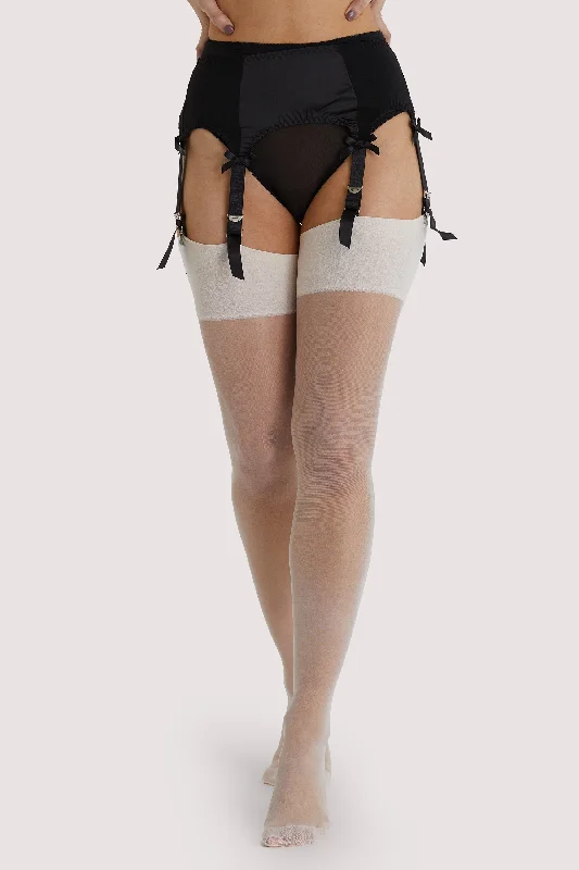 Weekend Sale: Don't Miss Out Playful Promises Crème De Pêche Seamed Stockings