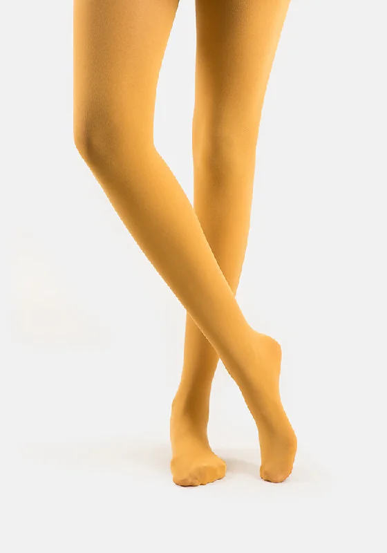 Weekend Savings Bonanza Premium 50 Denier Tights Mustard
