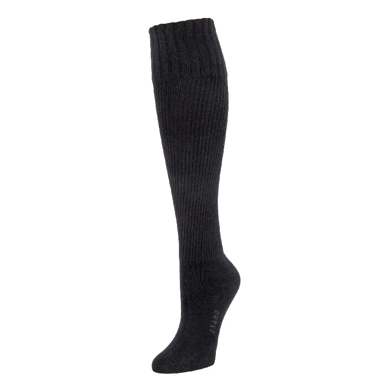 Unbeatable Prices Rib Knit - Organic Cotton Knee Socks - Black
