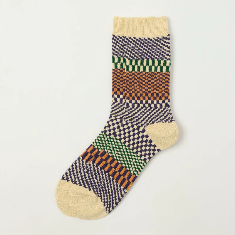 Weekend Deals That Spark RoToTo Check & Step Socks - Blueberry
