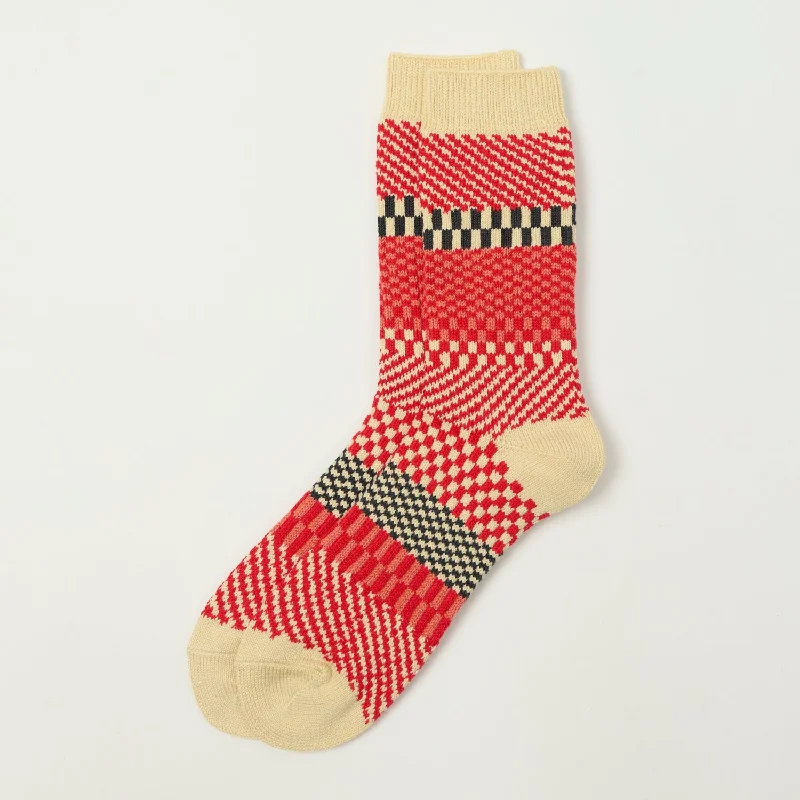 Best Choice RoToTo Check & Step Socks - Red