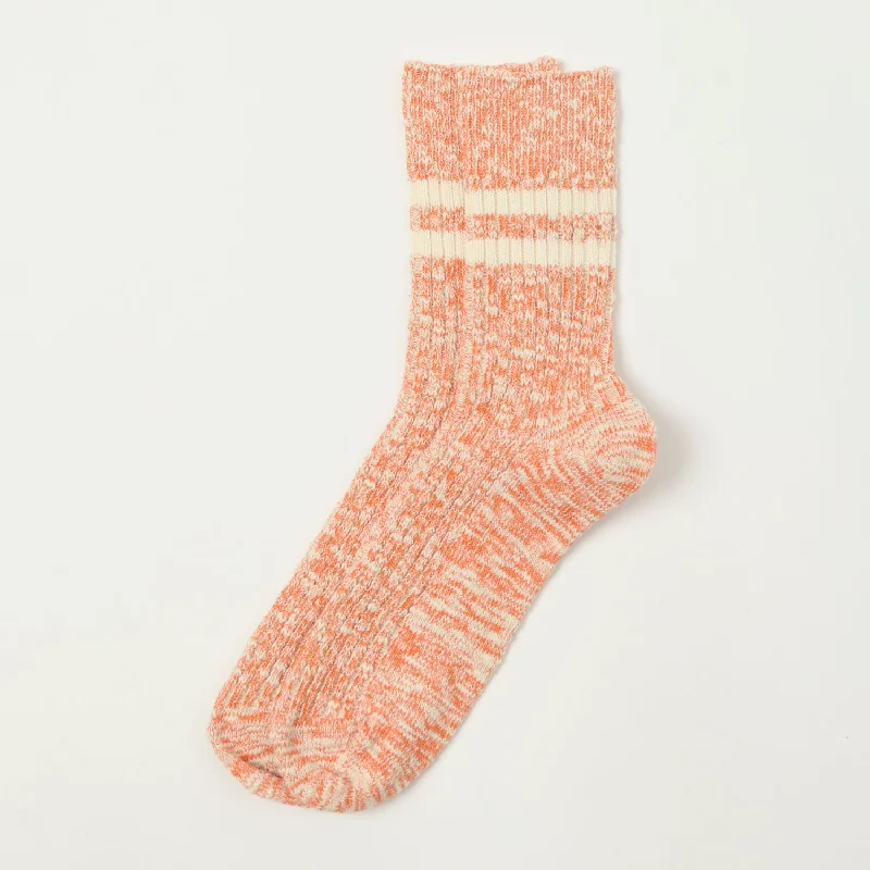 Weekend Specials to Celebrate RoToTo OG Cotton Slub Stripe Sock - Orange