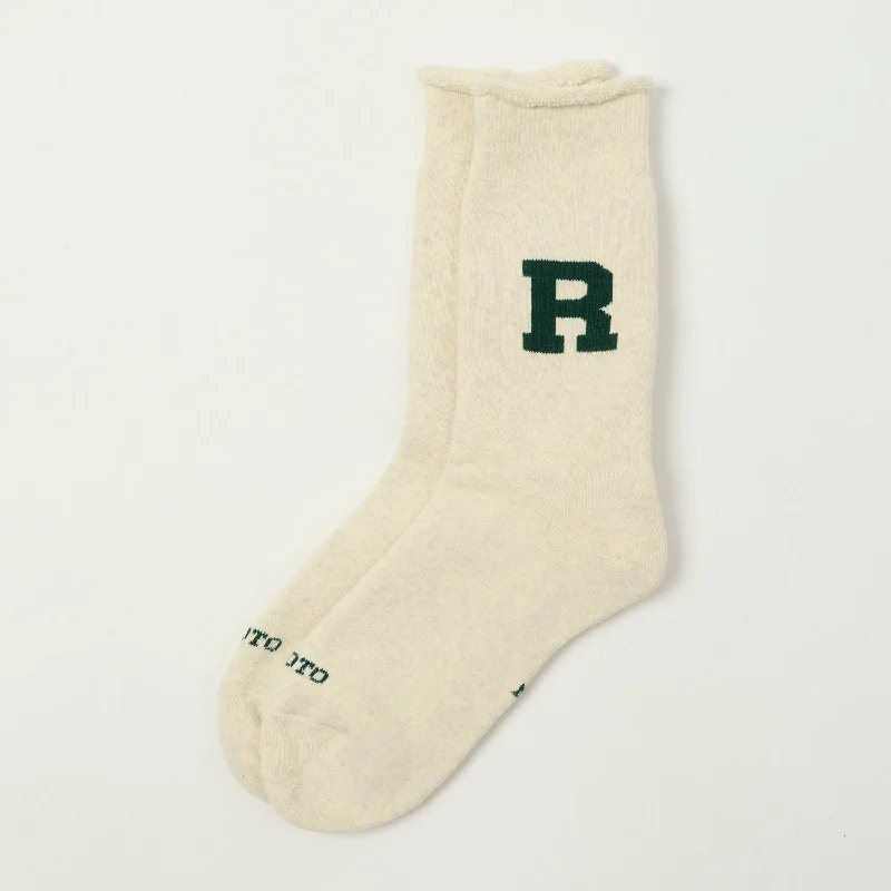 Flash Sale RoToTo Raffy Sweat Socks R Logo - Dark Green