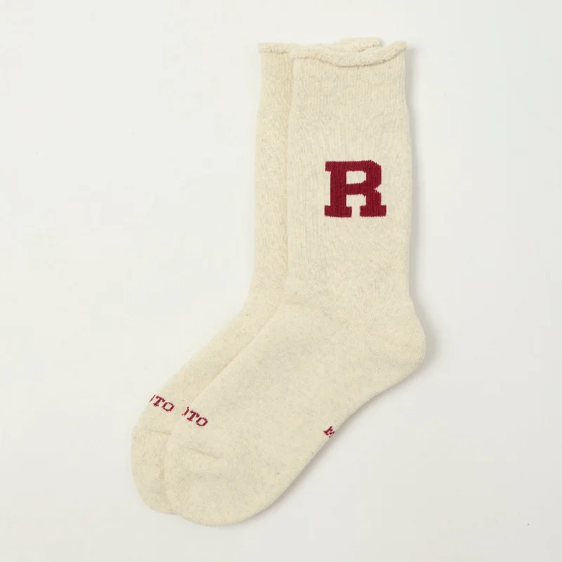 Hurry Up RoToTo Raffy Sweat Socks R Logo - Dark Red