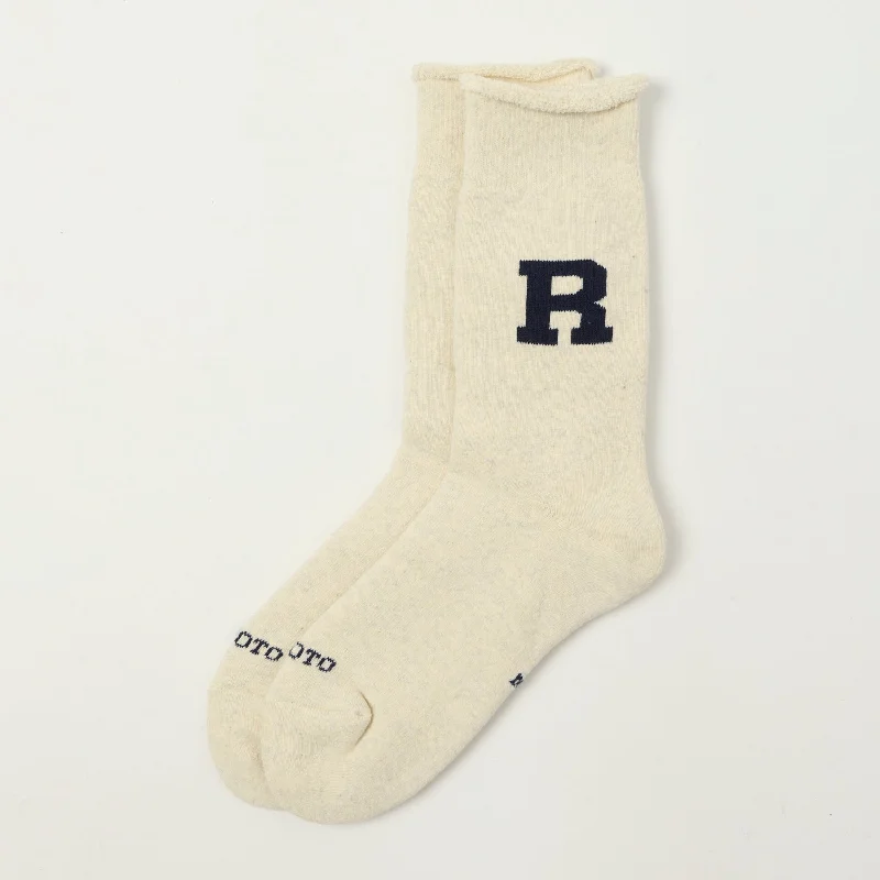 Deep Savings RoToTo Raffy Sweat Socks R Logo - Navy