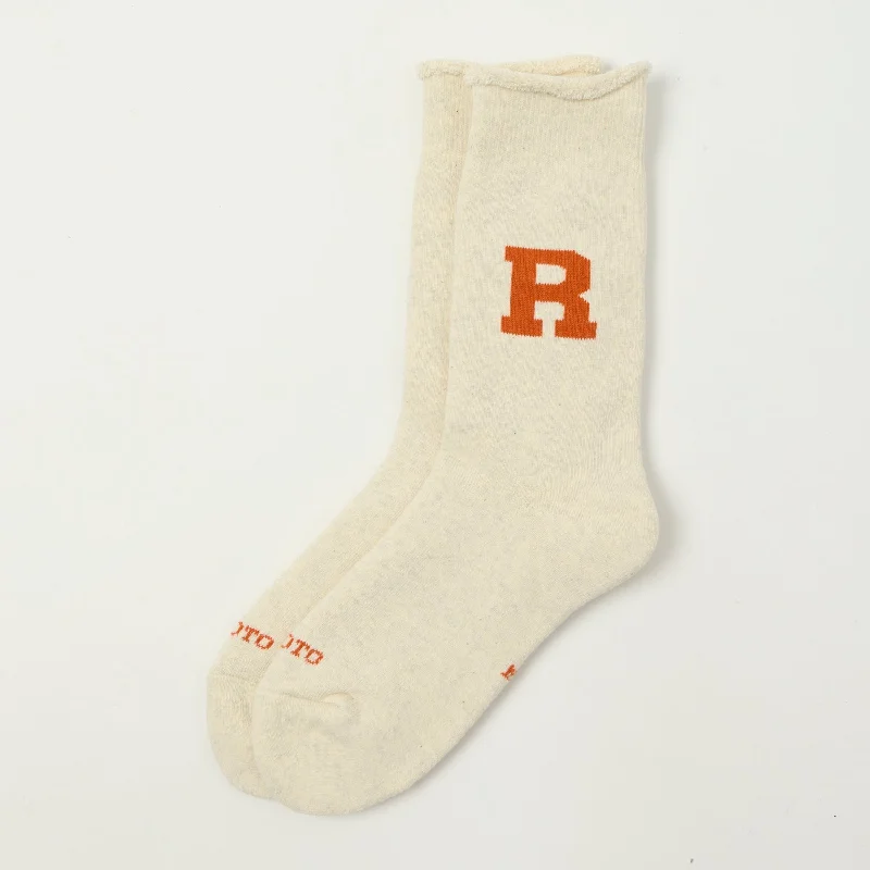 Mega Sale RoToTo Raffy Sweat Socks R Logo - Orange