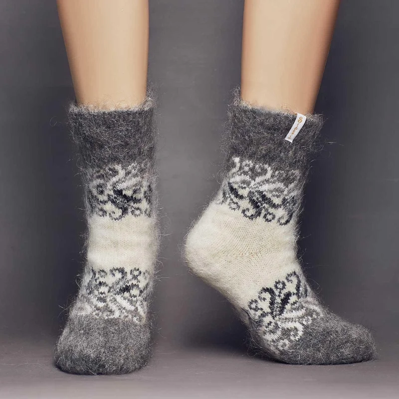 Weekend Discounts Worth Grabbing Frosted Swirls | Light Goat Wool | All-Gender Crew