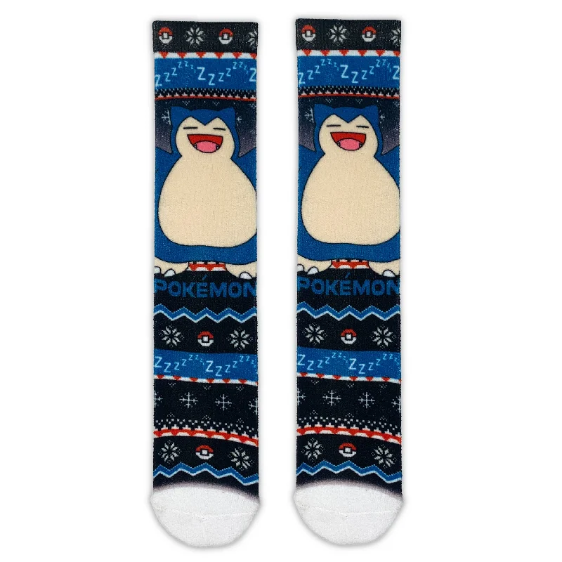 Weekend Specials to Enjoy Snorlax Christmas Pokémon Adult Printed Cosy Socks