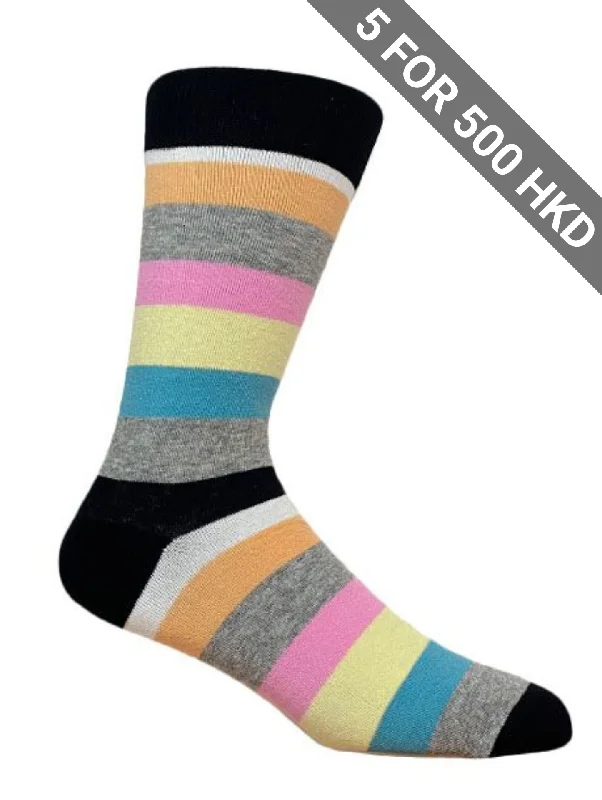 Weekend Savings Spectacle Socks | Happy | Stripes | Cotton