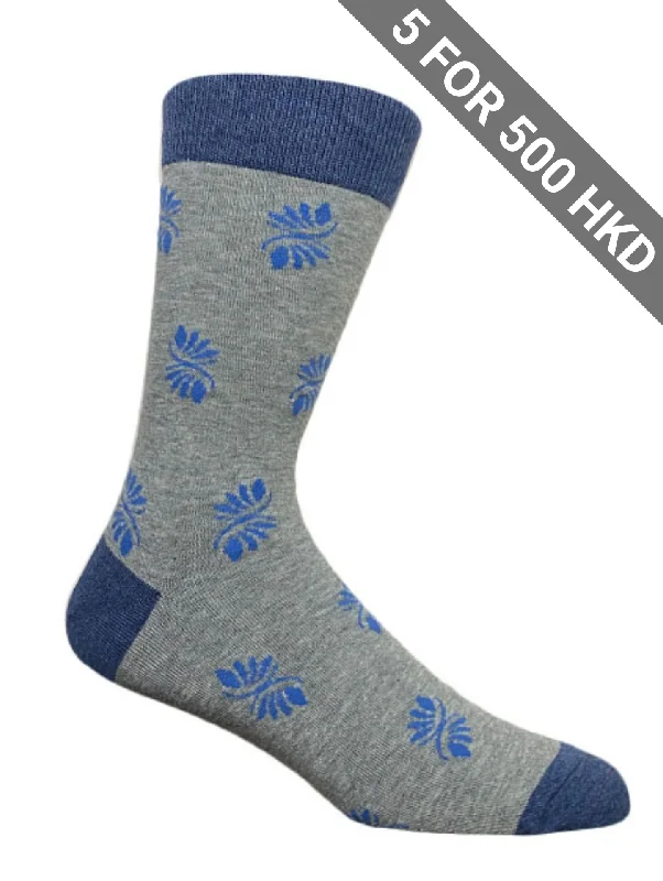 Massive Savings Socks | Kurbitz | Grey Blue | Cotton